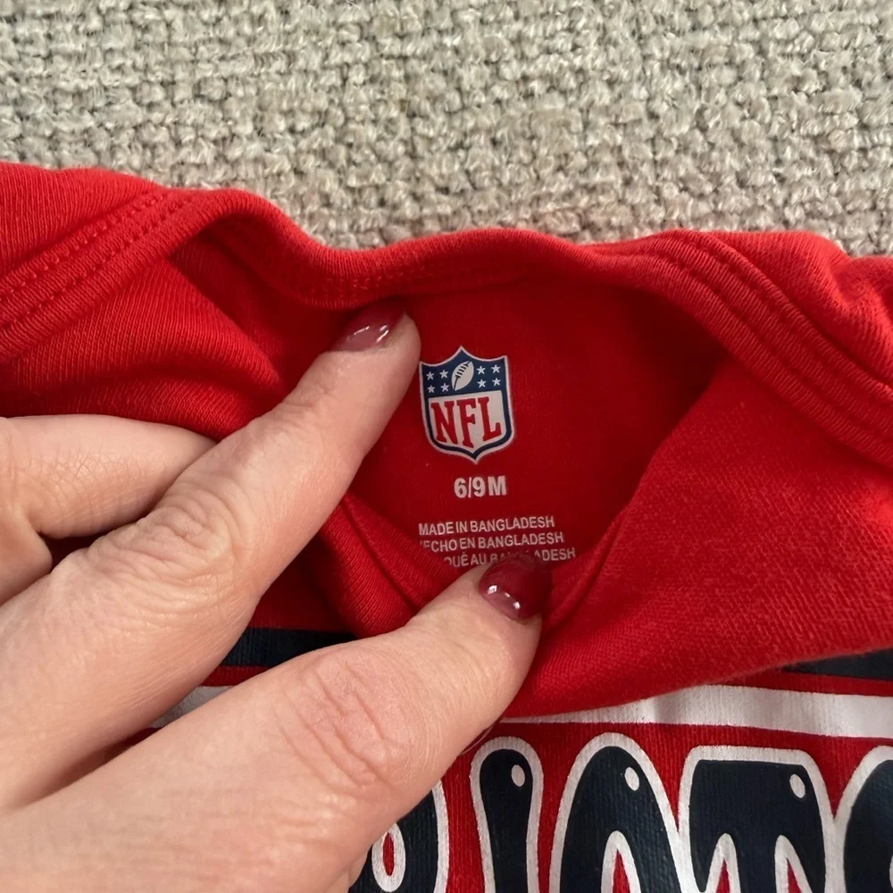 NFL Red and Blue Baby Bodysuit